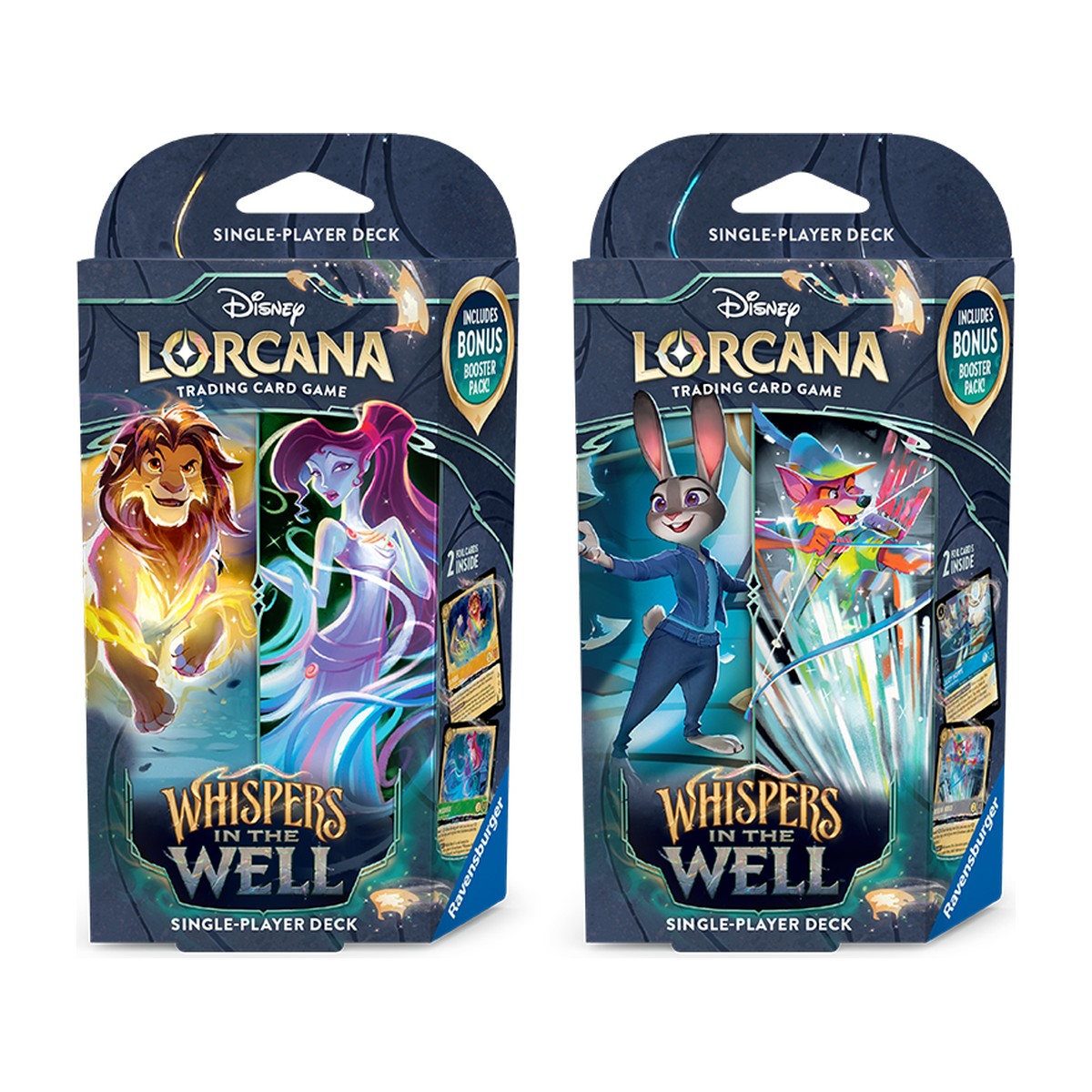 Whispers in the Well Starter Deck - Amber & Emerald (Simba & Megara) | DISNEY LORCANA | English